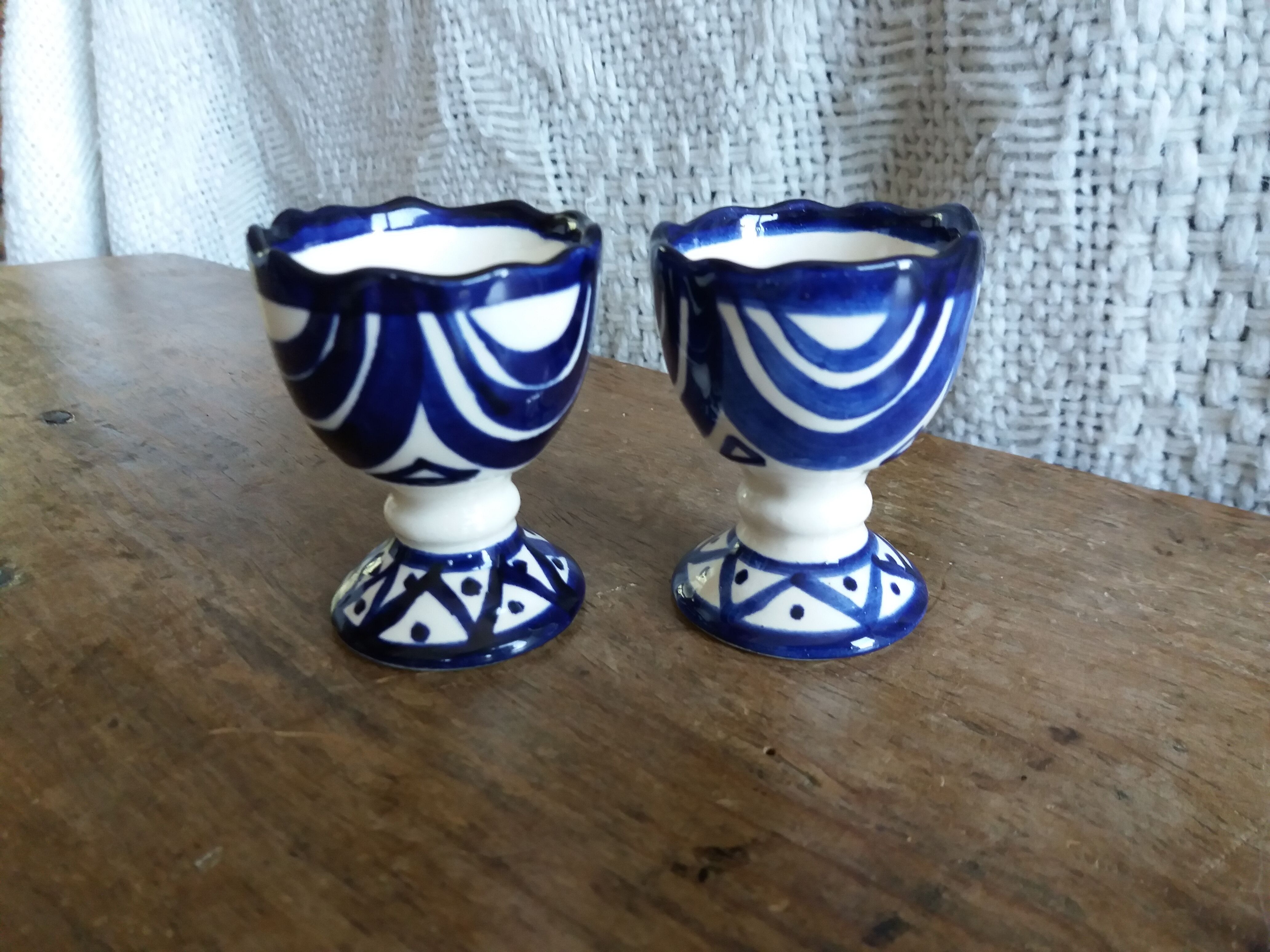 Coquetiers Saint Jean de Bretagne décor 1003 signed