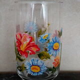 Set of 6 orangeade flower glasses