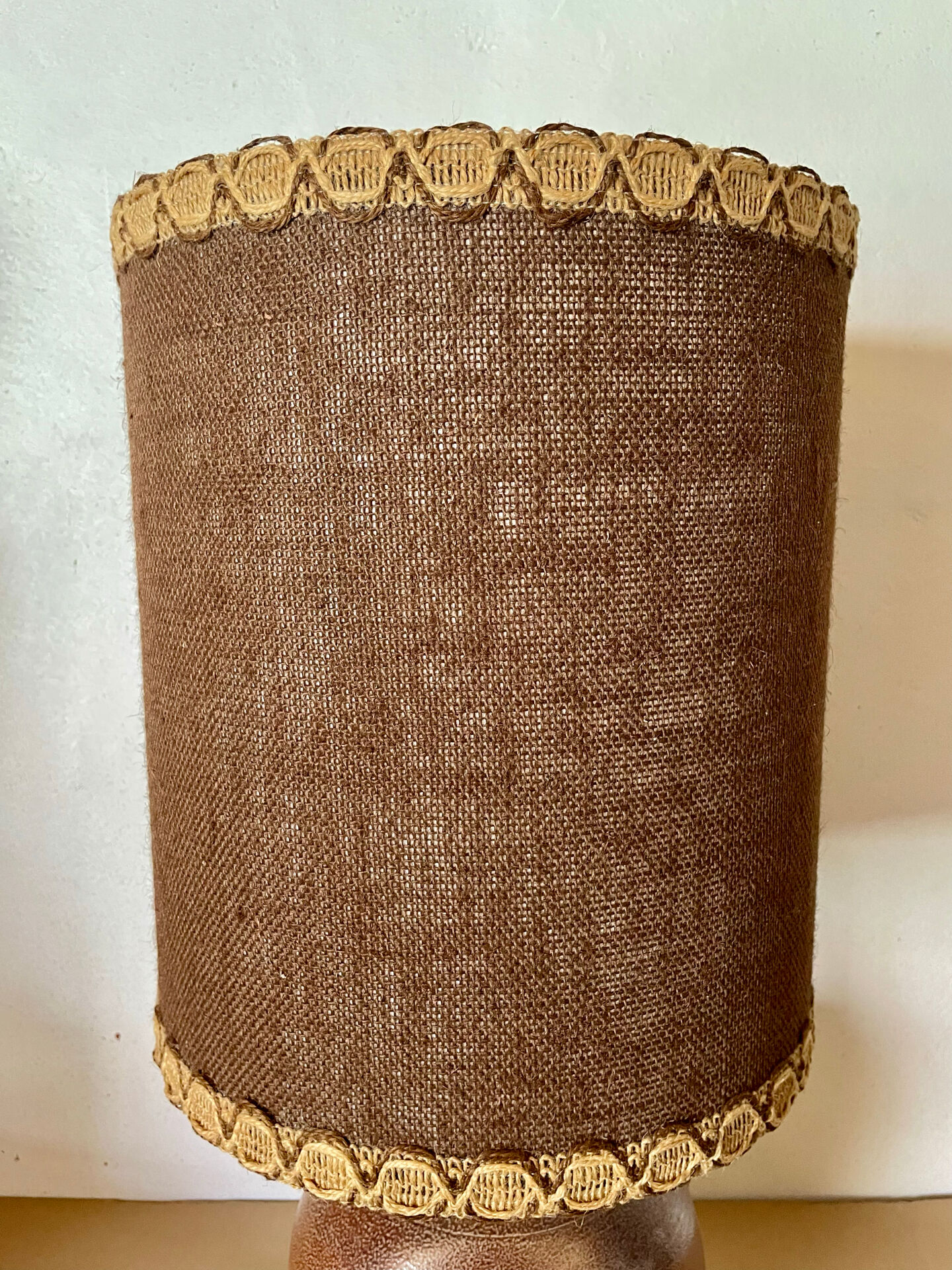 Vintage stoneware lamp