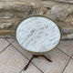 Tripod marble pedestal table