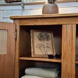 Rattan wardrobe