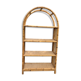 Vintage rattan library