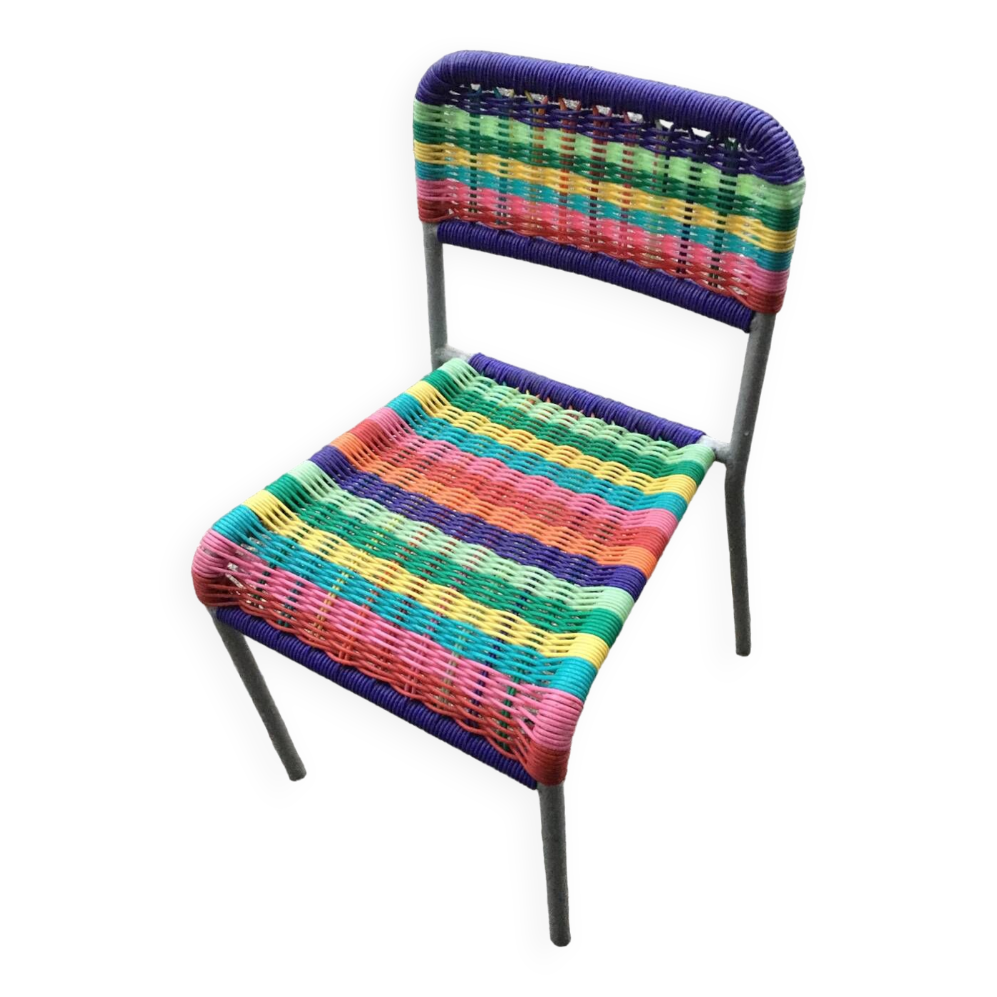 Scoubidou children's chair