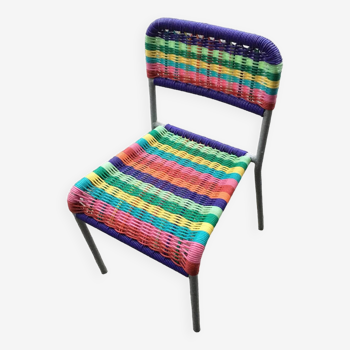 Scoubidou children's chair