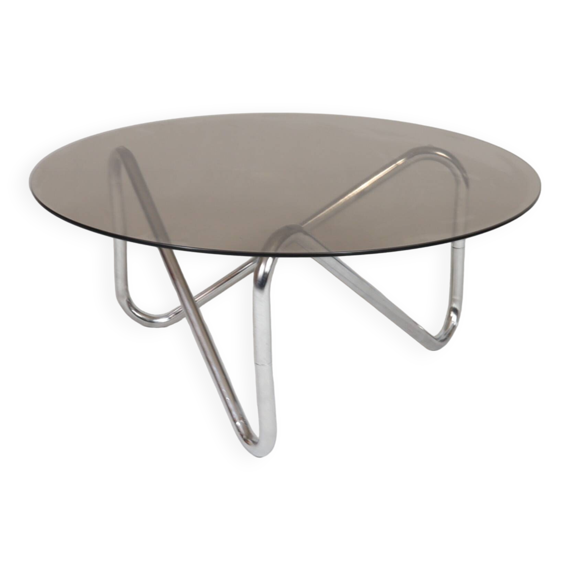 French tubular steel coffee table/coffee table, 1970s