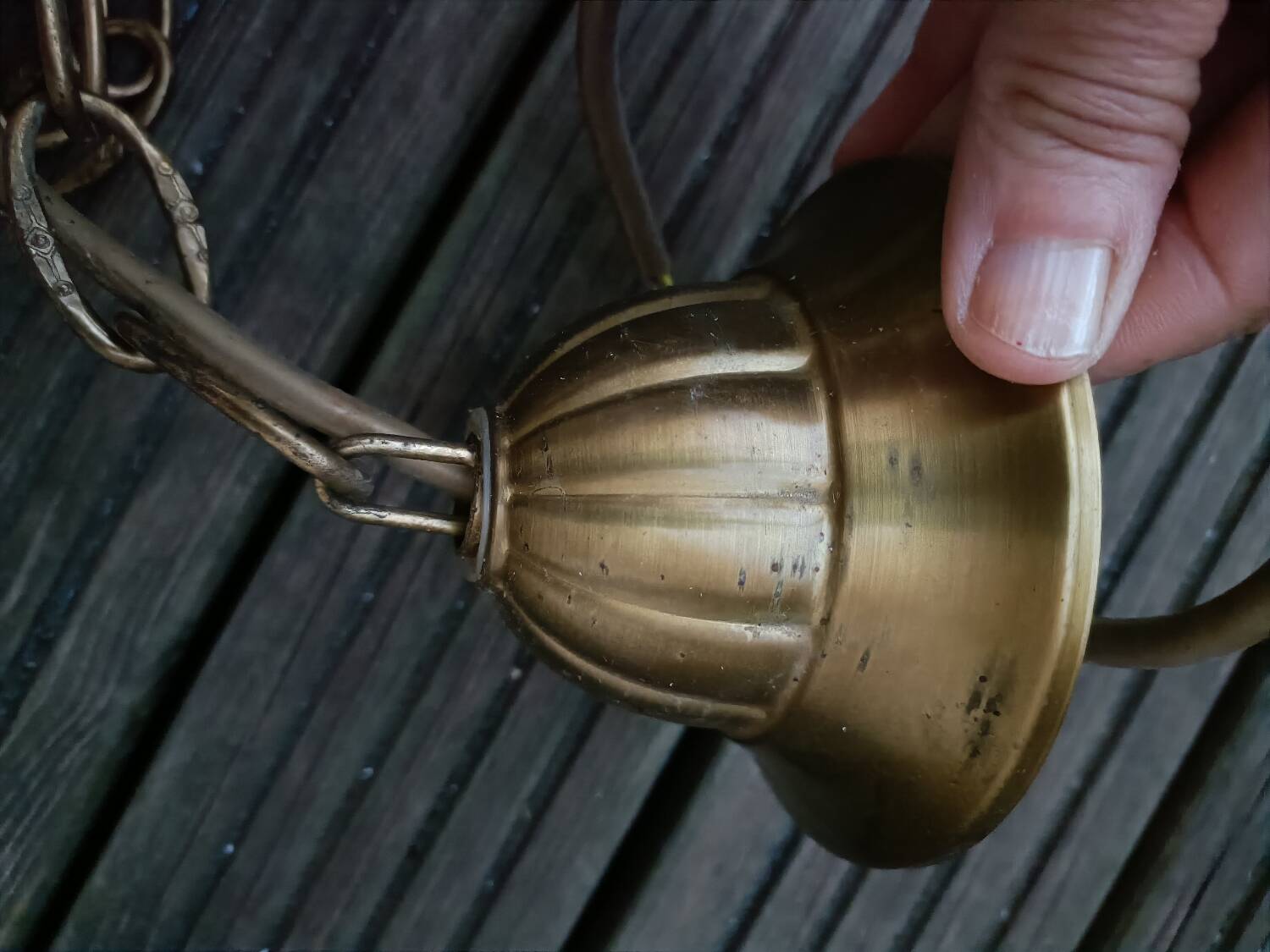 Vintage Art Nouveau style pendant light