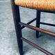 French Provincial Design Rush Dining Chairs, 1940s, Set of 8
