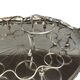 Silver-plated metal caviar service and 12 silver Minerva goblets, circa 1900