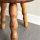 Tabouret tripode bois