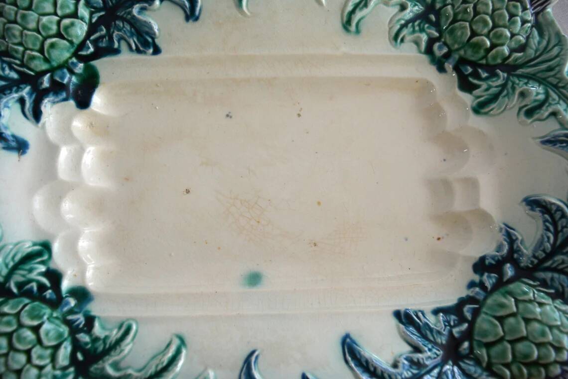Ceramic tray Asparagus slip