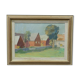 peinture moderne suédoise, huile sur toile, Tage Nilsson (1926-1997), années 1960, encadré