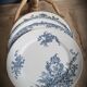Set 4 blue mismatched plates