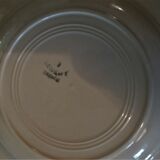 Series of four hollow plates Longwy 50s cherry blossoms