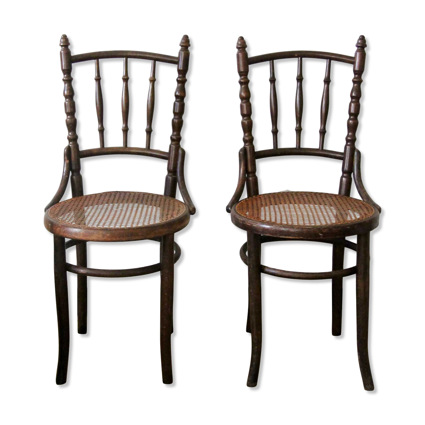 Canned bistro chairs