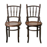 Canned bistro chairs