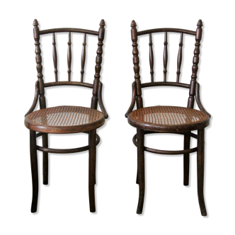 Canned bistro chairs