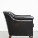 Fauteuil en cuir de vache noir