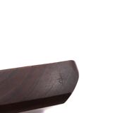 Signed wooden pocket emptier carved with a gouge, 1970s