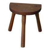 Tripod milking stool plant holder Scandinavian countryside decoration folk art craft