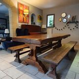 Table and benches