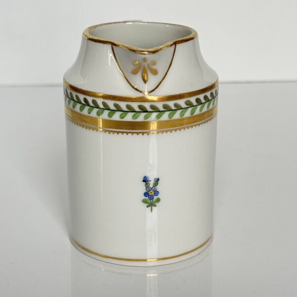 Pot à lait en porcelaine de Vienne peint à la main, XIXe siècle