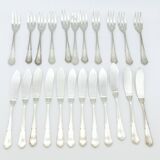 23 François Rionnet France silver-plated fish cutlery sets