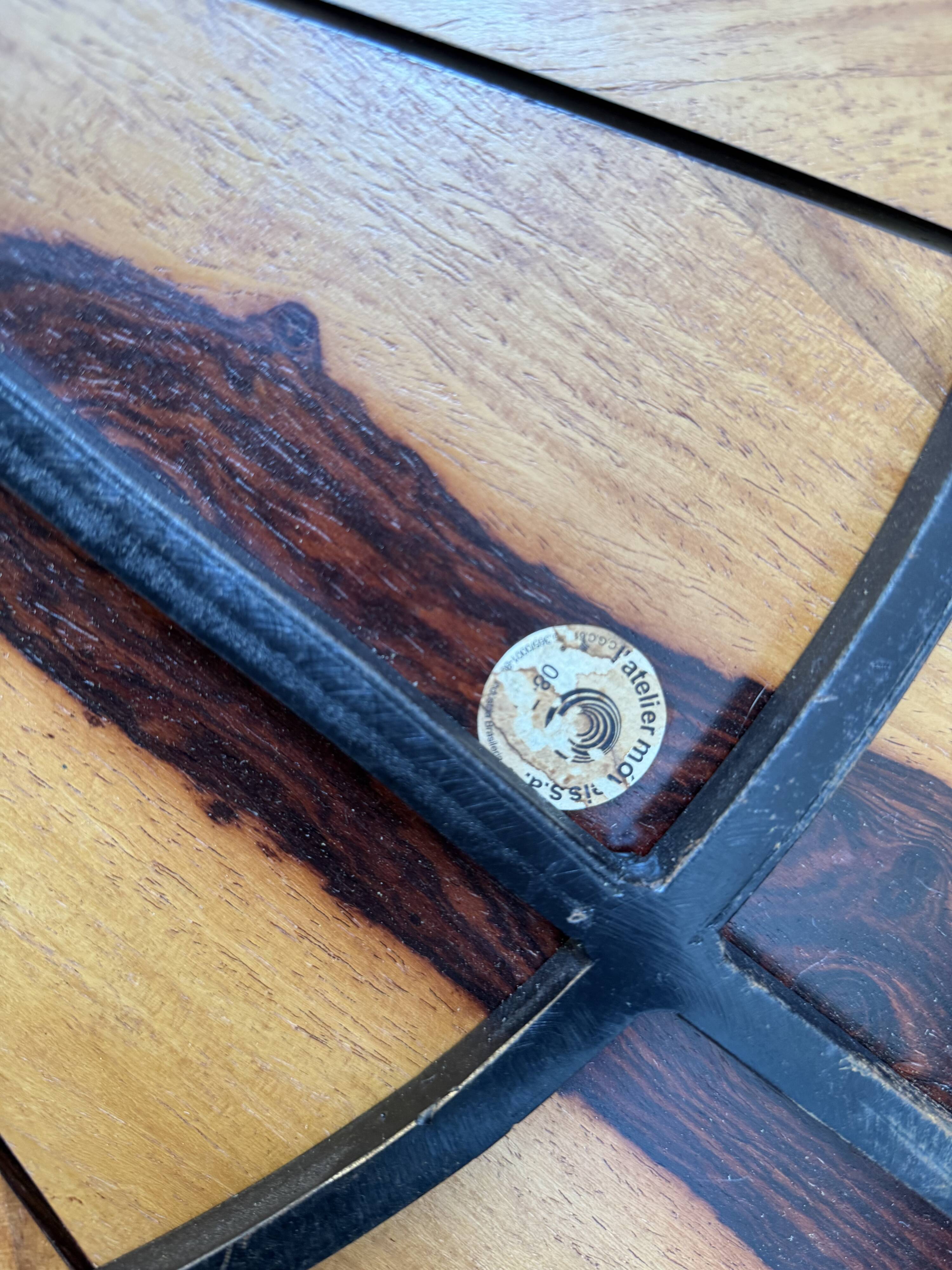 Petala Coffee Table in Cocobolo Wood by Jorge Zalszupin, Latelier Brazil, 1959