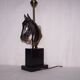 Lamp marble bust horse - early 1970s