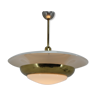 Bauhaus suspension  with adjustable central bulb and two indirect lights