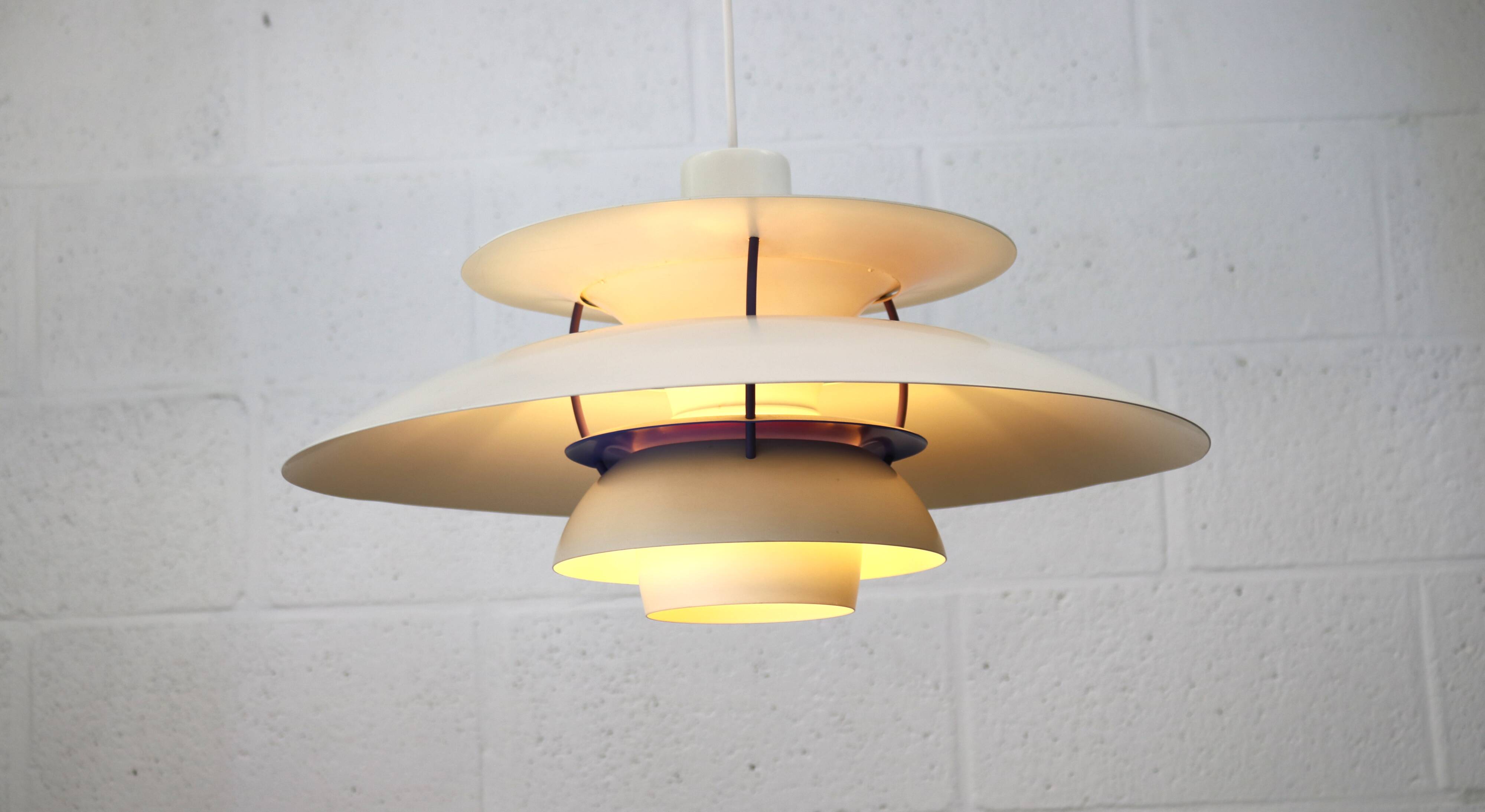 The Real Danish - PH5 Pendant Lamp - Original White Color - Louis Poulsen