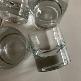 Set of 6 glasses solid cups XXL crystal 1970