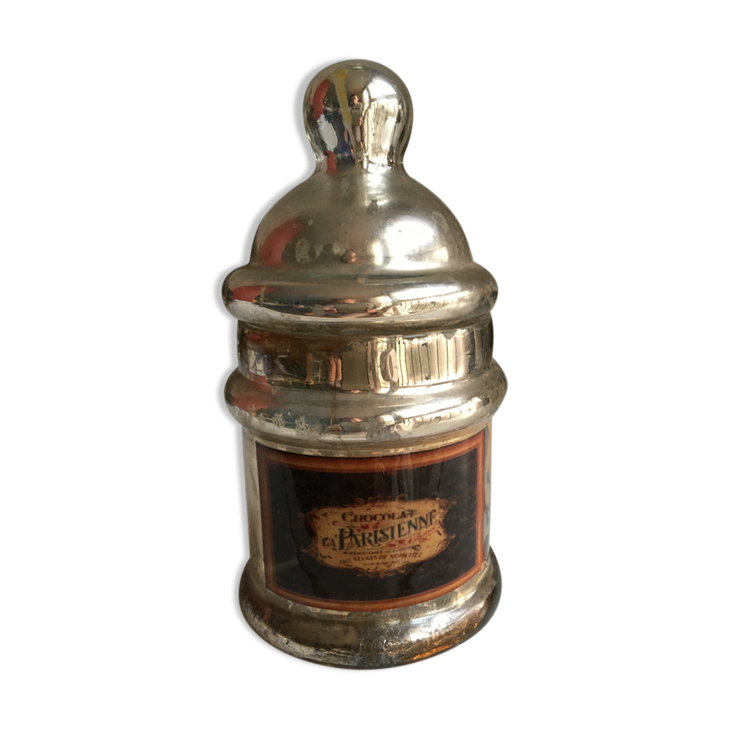 Small jar with mercurise glass lid
