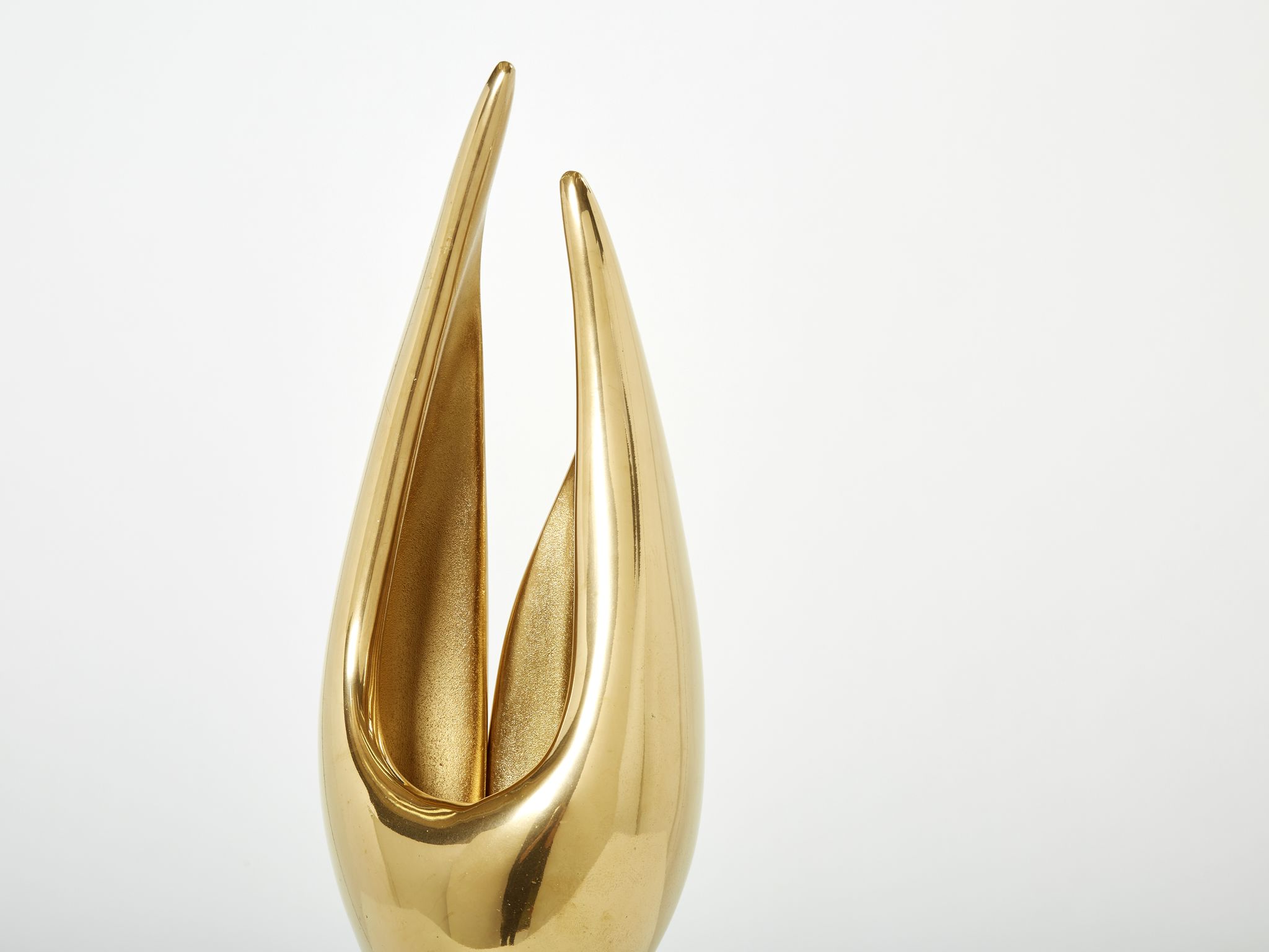 Lamp Michel Armand gilded bronze 1970