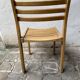 Series of 6 XXth chairs in varnished oak