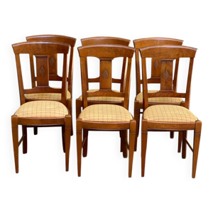 6 chaises de salle à - jaune