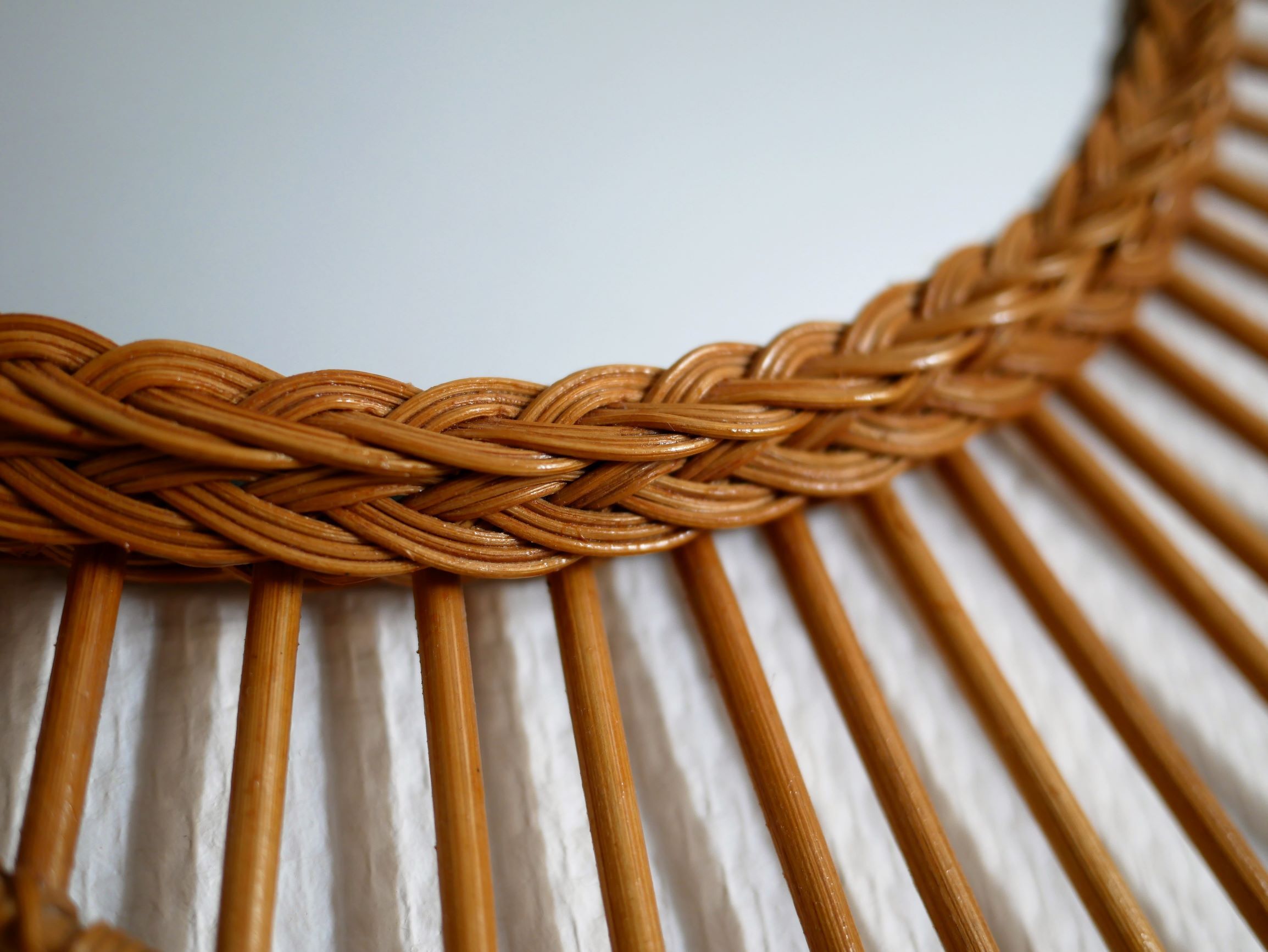 Mirror rattan galaxy 79x67cm