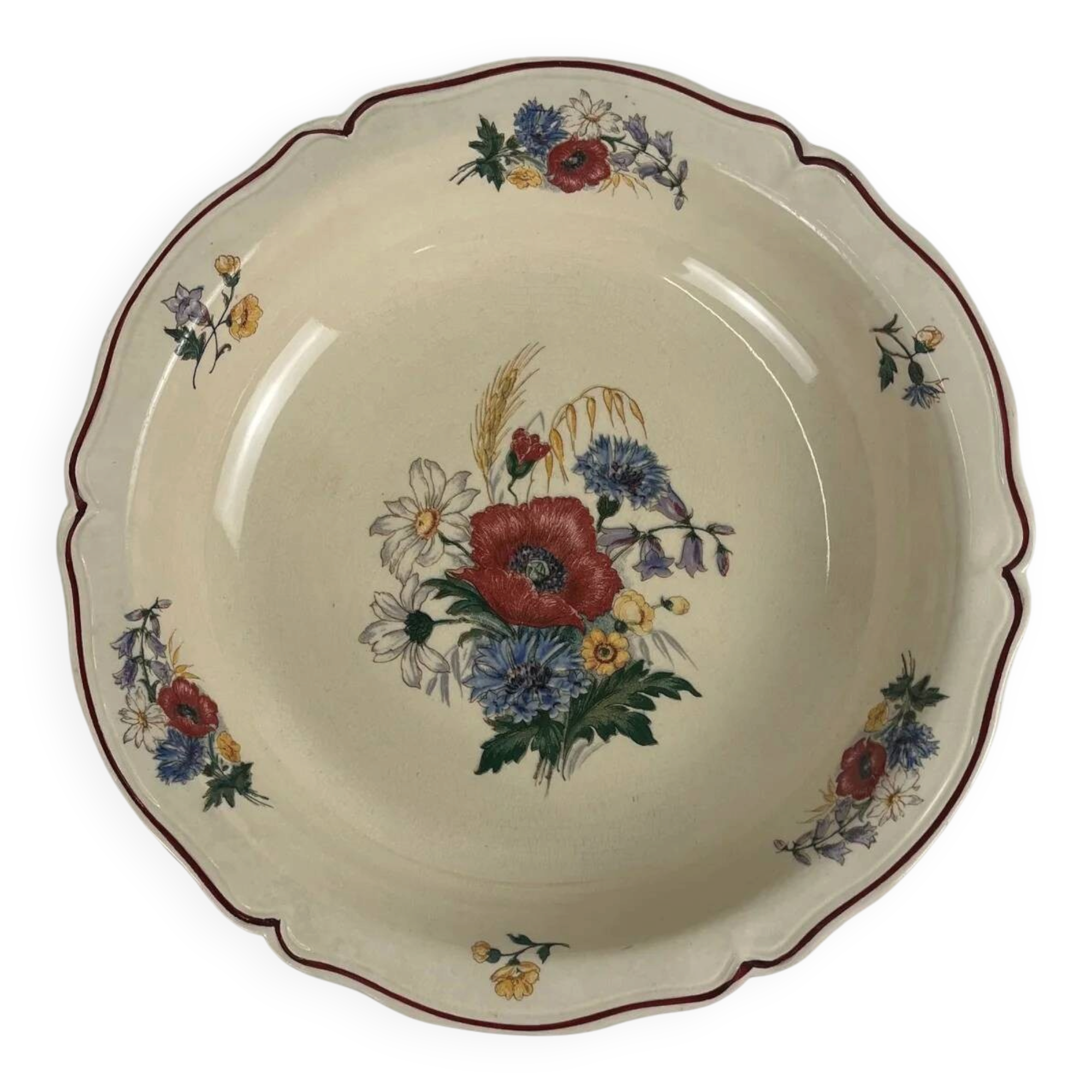 "Low bowl 'Agreste' Sarreguemines, 20th century."