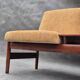 Modular teak sofa, Vintage Scandinavian 1960s