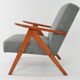 Armchair kompas blue gray mottled