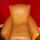 Fauteuil club art déco de 1940 en skaï