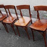 Lot de 4 chaises bistrot vintage
