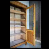 Glazed school cupboard from the 50s, 60s