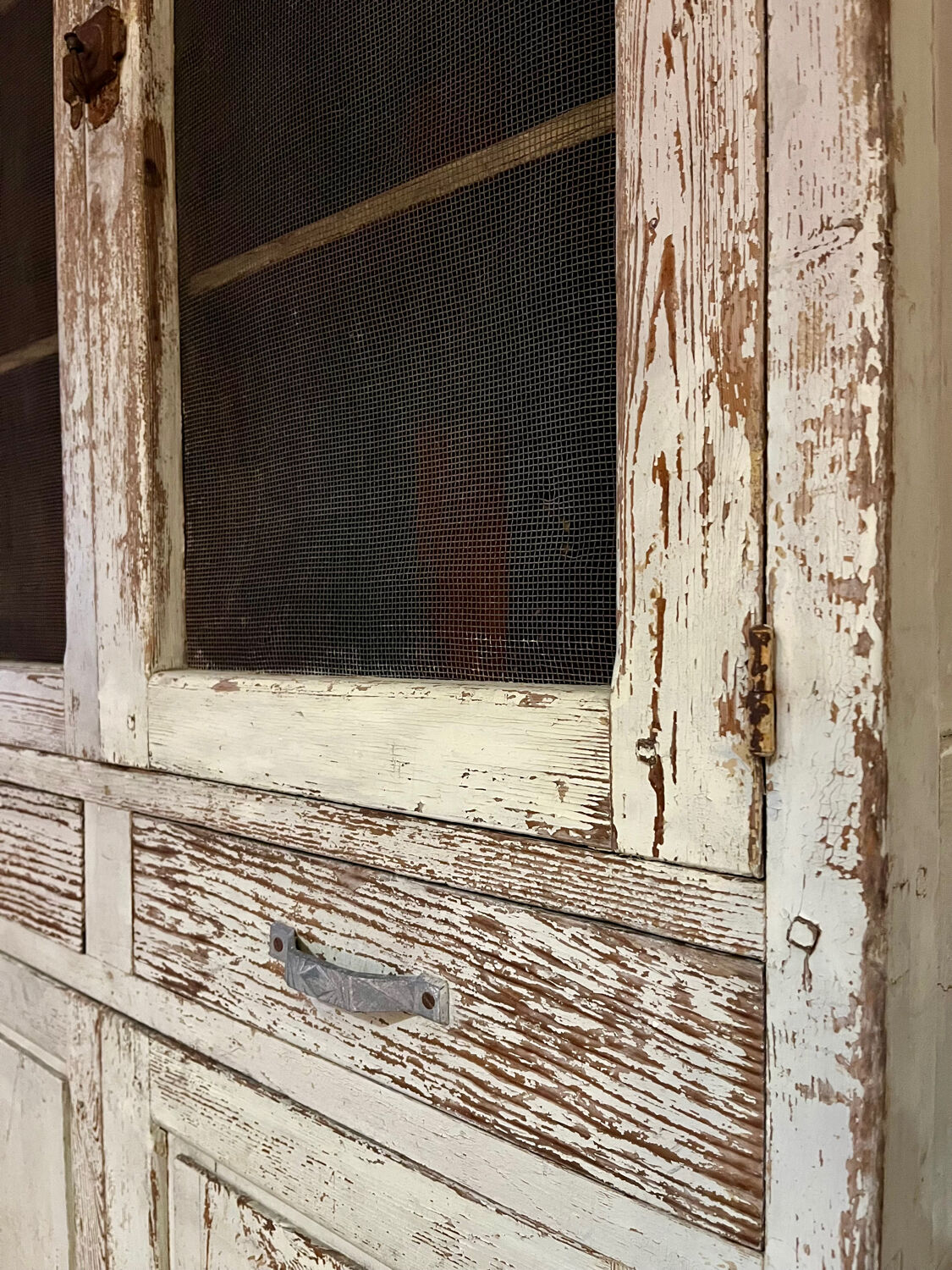 Buffet, dresser, pantry in patinated wood