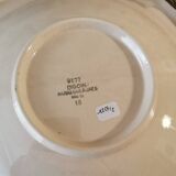 Large Digoin Sarreguemines pink dish 29 cm