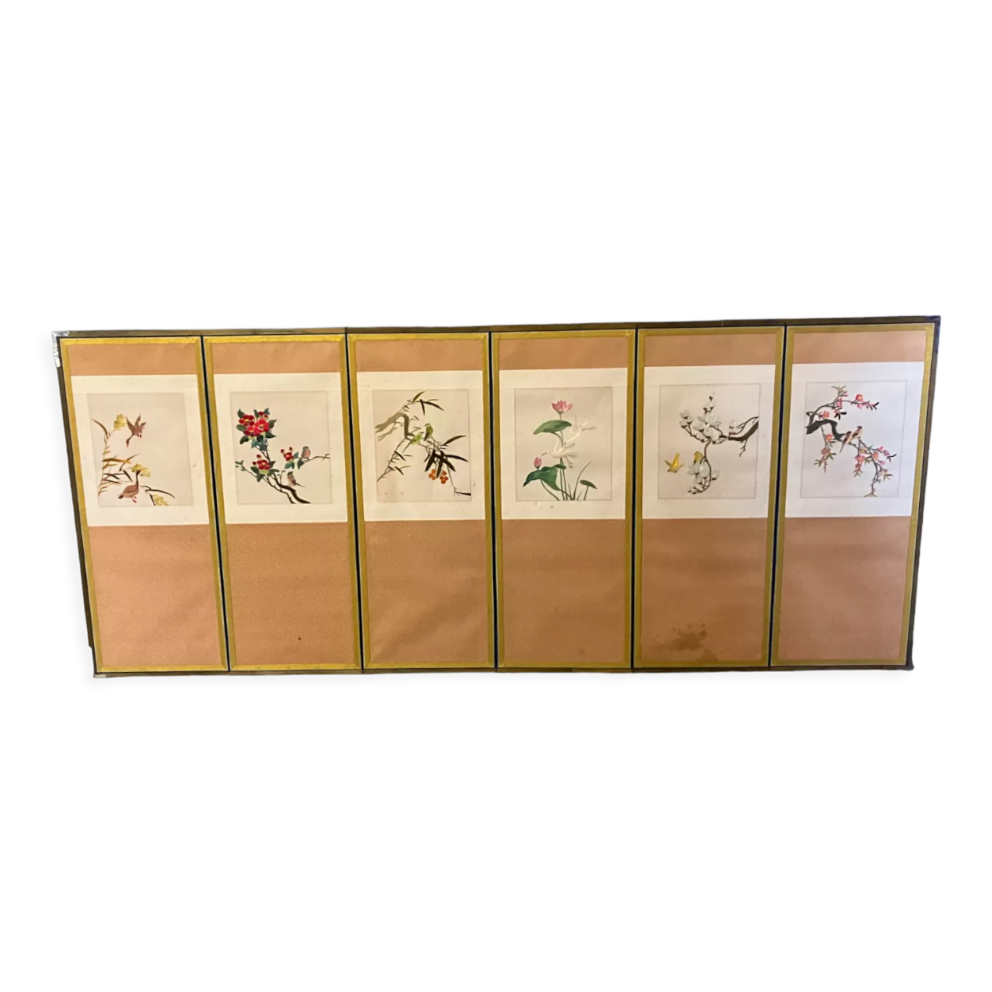 Paravent chinois à six feuilles