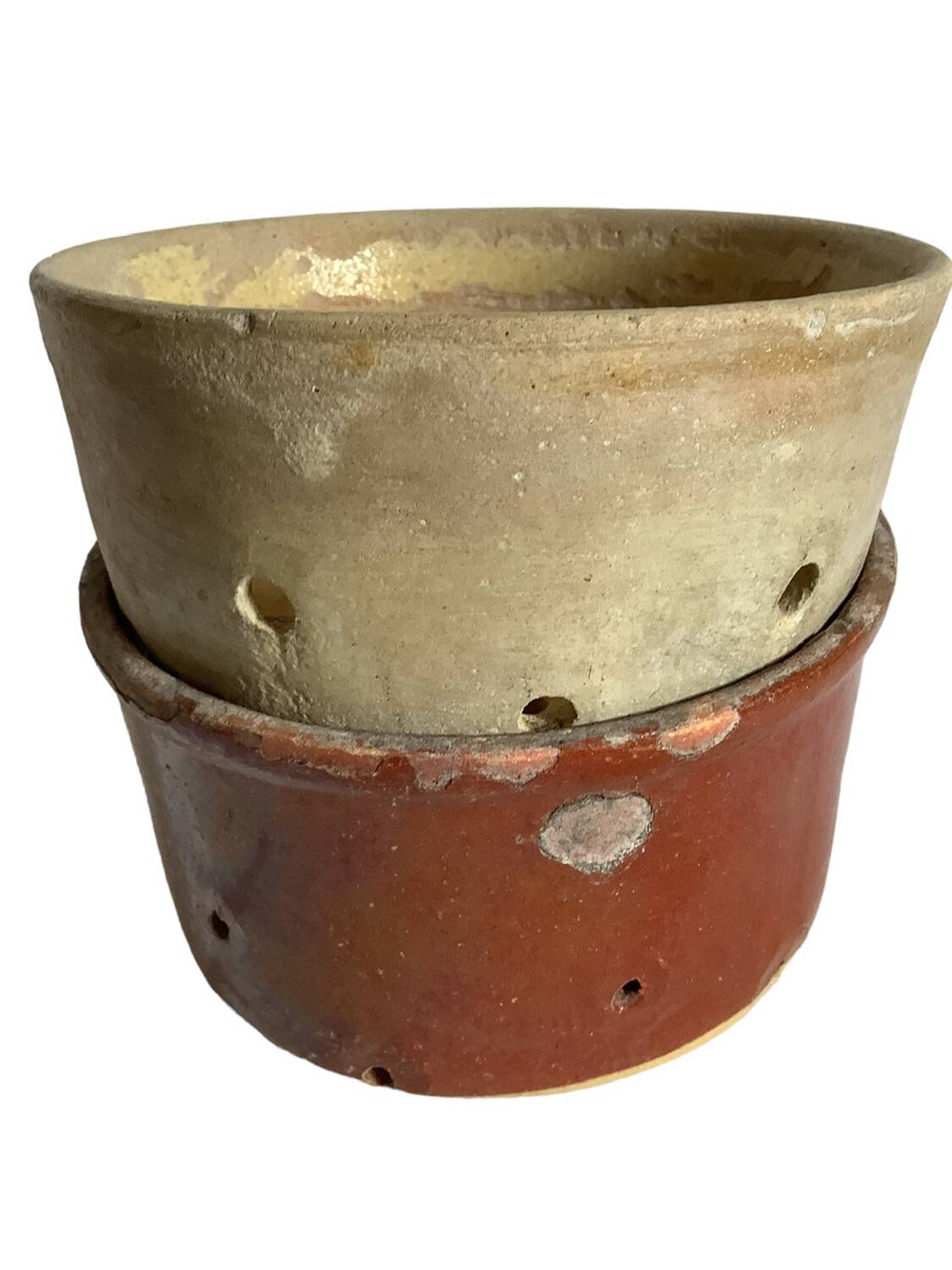 2 old faitselle molds/pots