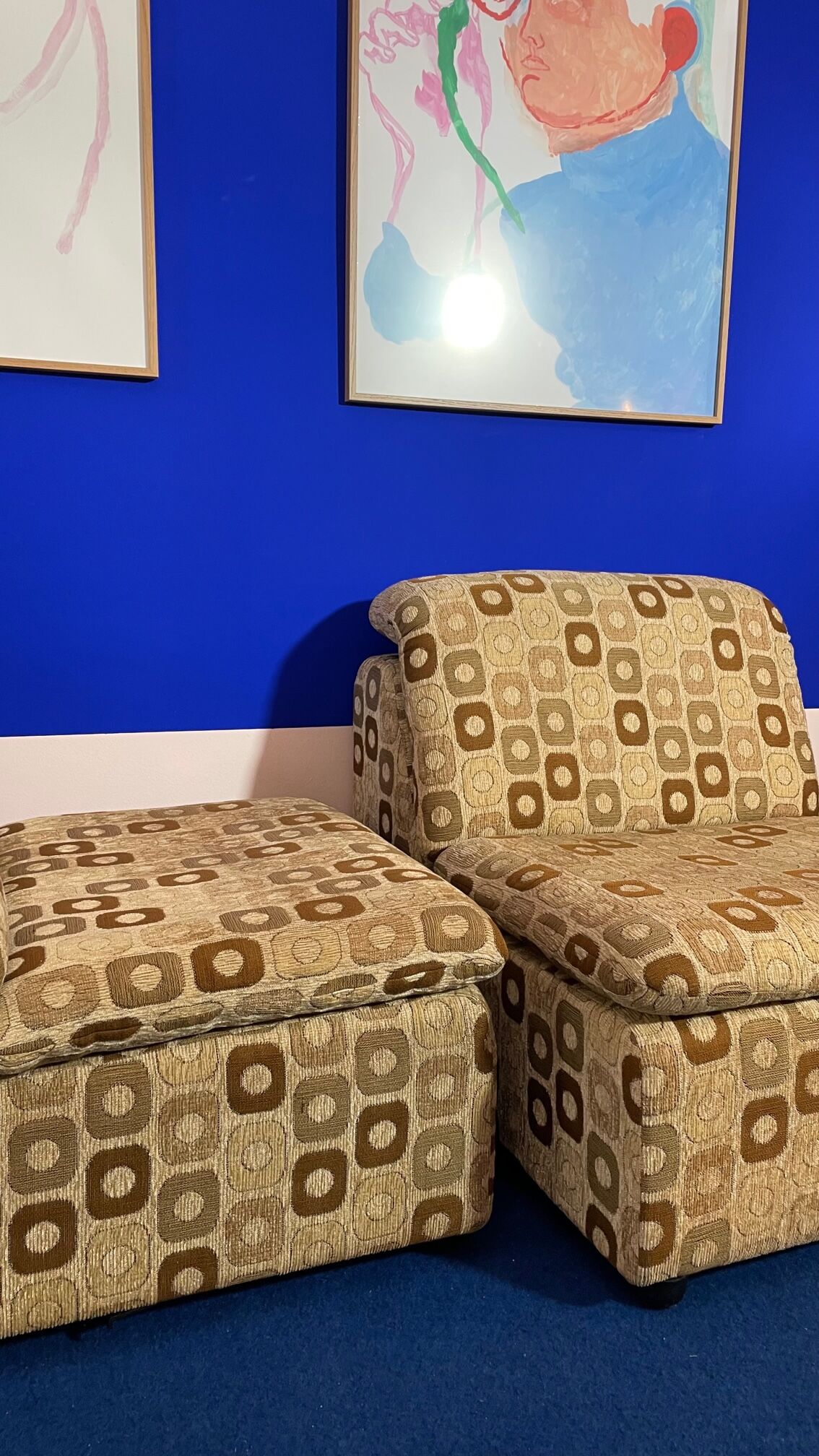 Modular sofa 2 heaters 70s