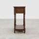 Small rustic cabinet with drawer or nightstand in oak, France 19th century