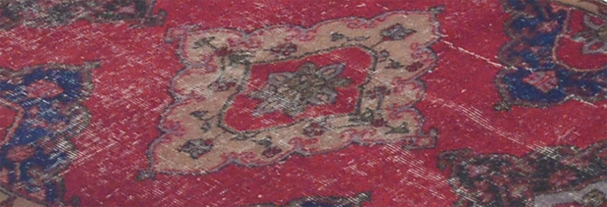 Tapis couloir vintage fait main – Anatolie, années 1950 – 370x106 cm