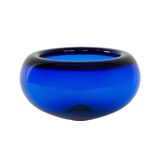 Cobalt bowl, Danish design, 1960s, manufacturer: Holmegaard, designer: Per